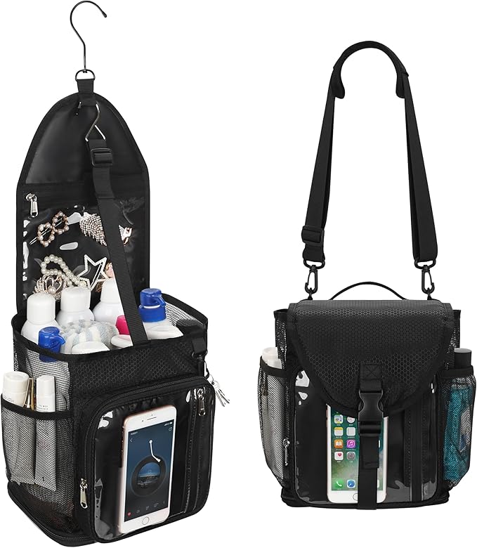Ethereal Shower Caddy Portable, Mesh Shower Caddy Bag for College Dorm Room Essentials, Hanging Shower Bag for Gym, Camping, Beach