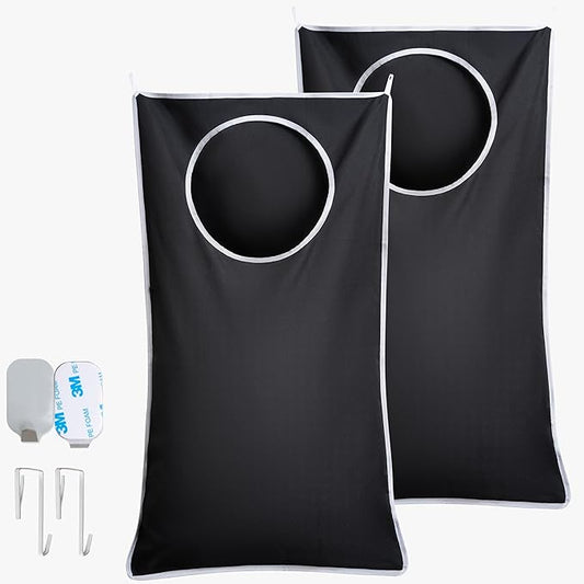Hanging Laundry Hamper Bag XL 40x22", Space Saving over the Door Storage Bags, Behind the Door Hampers for Dirty Clothes & Wall Mounted Basket for Bathroom