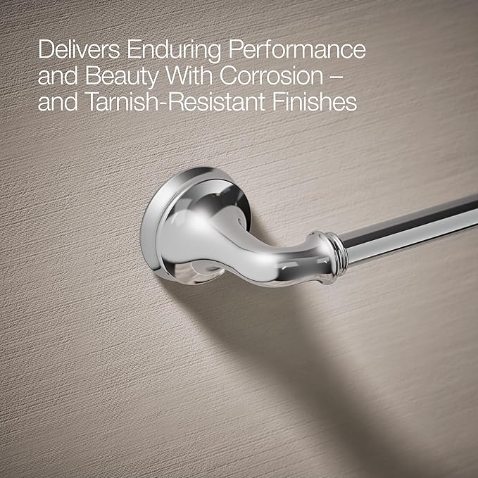 Kohler 27383-CP Bellera® 18" Towel bar, Polished Chrome