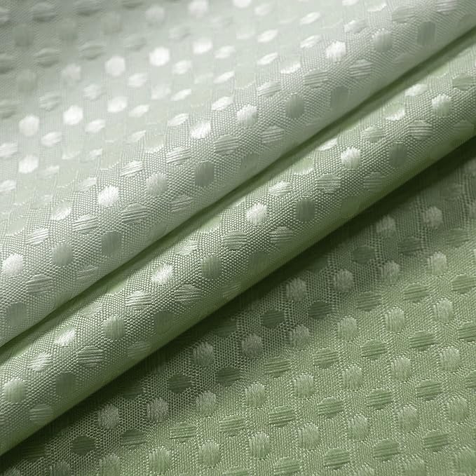 Small Stall Size Shower Curtain 36x72 for Bathroom Spring Decor Narrow Half Waterproof Washable Liner Waffle Fabric Cloth RV Shower Curtains for Camper Wide 36 x 72 with Hooks Set Sage Green