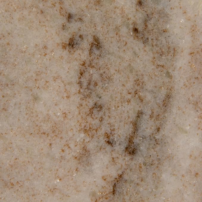 Creative Co-Op Marble Round Soapdish, Beige
