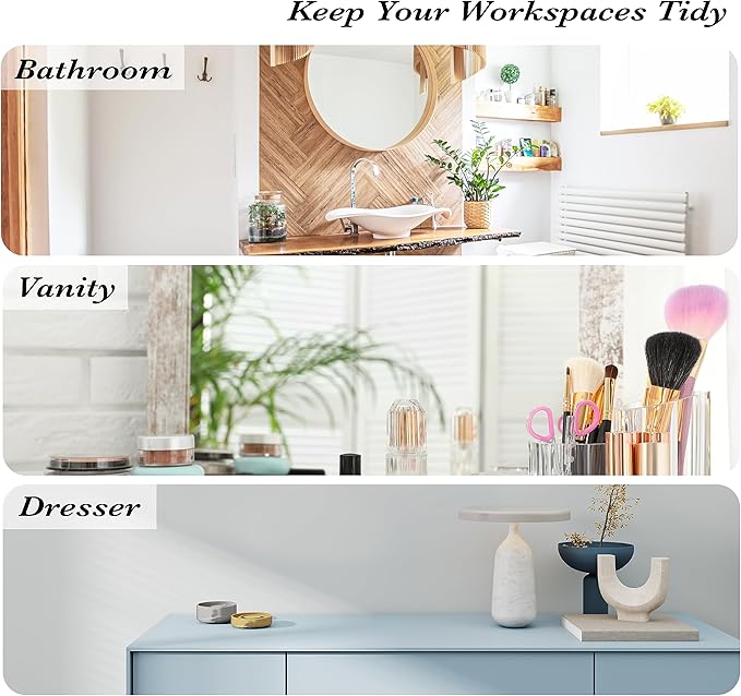 Simplify 8 Section Jewelry Holder | Dimensions: 8.78" x 5.04" x 3.15" | Multipurpose | Great for Bathroom | Vanity | Dresser | Durable | Lightweight | Ombre