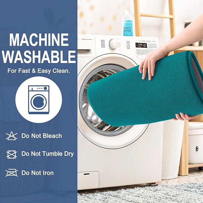 OLANLY Thick Memory Foam Bath Mat Rug 44x24, Extra Soft Absorbent Bathroom Rug, Quick Dry Bath Mats, Non-Slip, Machine Washable Carpet for Bathroom, Tub and Shower, Home Decor Accessories, Deep Lake