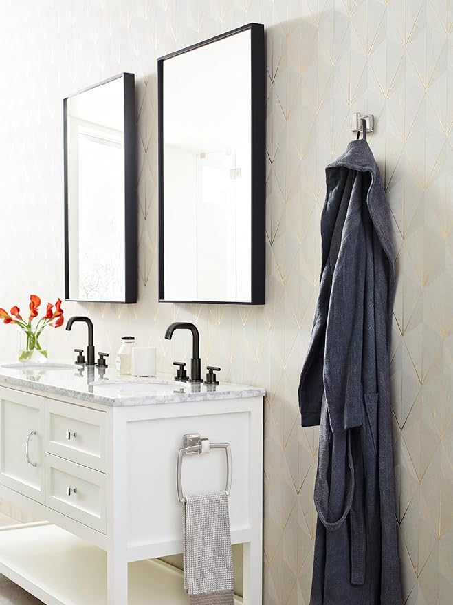 Amerock Revitalize Polished Nickel Closed Towel Ring, BH36032PN