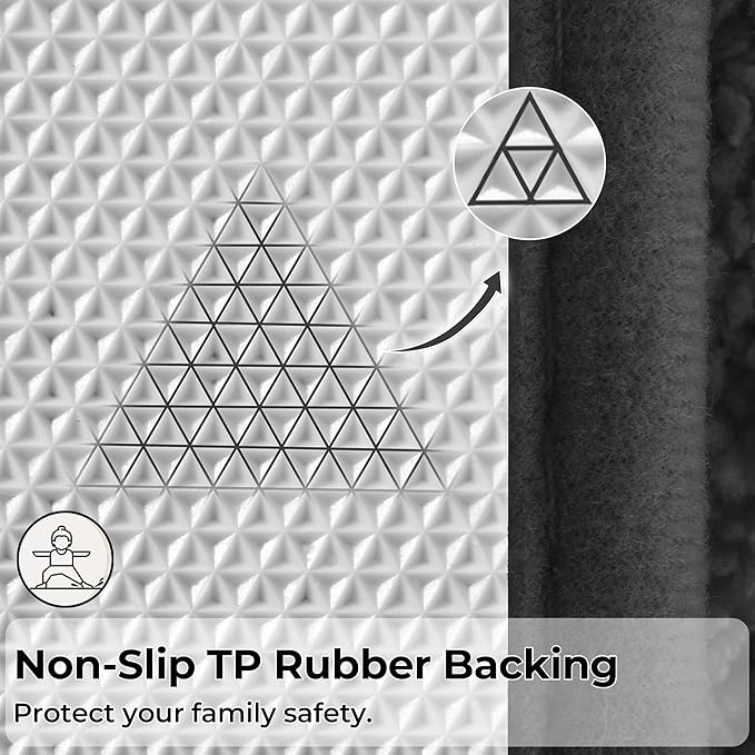 GRANNY SAYS Bathroom Rug Mat, Bath Mats for Bathroom Non-Slip, 24" x 36", Super Soft and Water Absorbent, Microfiber Bath Rugs, Machine Wash Dry, Large Bath Rugs for Floor, Charcoal Gray