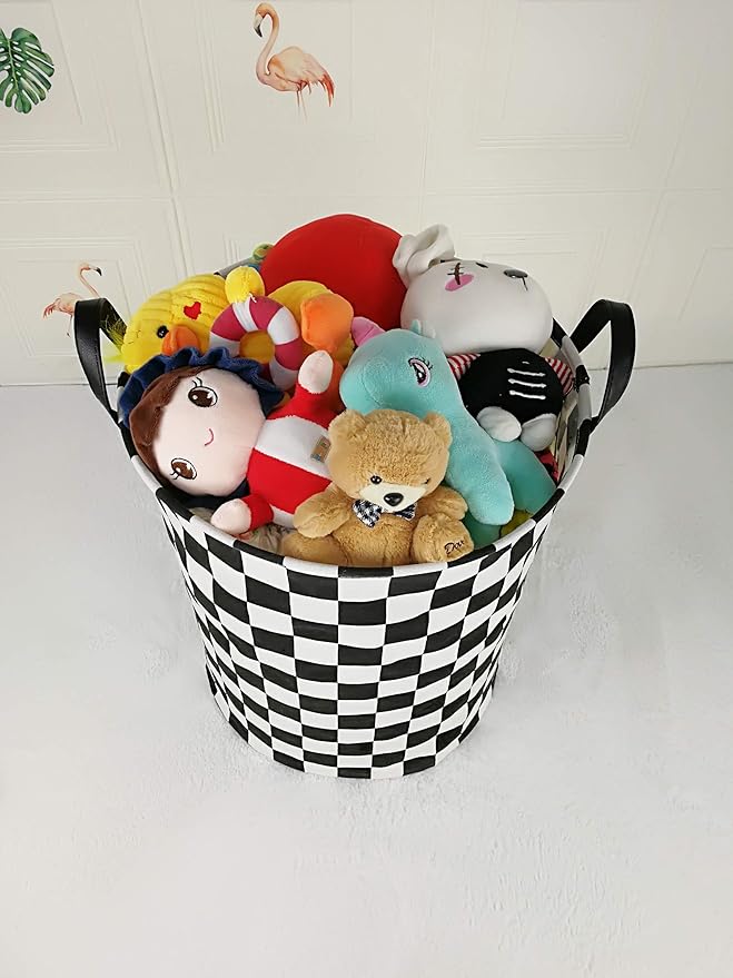 MAIZMZ Kids Hamper Storage Bins Organizer Toy Box Laundry Basket Large Canvas Collapsible Chest for Home/Dorm/Kitchen/Pet/Office/Closet/Shelf/Gift Baskets