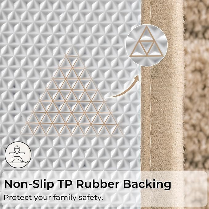 GRANNY SAYS Khaki Bathroom Rugs Non Slip, 59" x 24", Small Bathroom Rugs Washable，Bath Mats for Floor, Microfiber Bath Mat for Tub, Absorbent Shower Rug