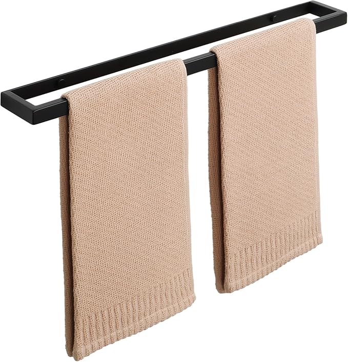 Alise 20 Inch Towel Bar,Towel Holder for Bathroom, Towel Racks for Lavatory,SUS304 Stainless Steel Hand Towel Hanger,Wall Mount Towel Rail,Matte Black