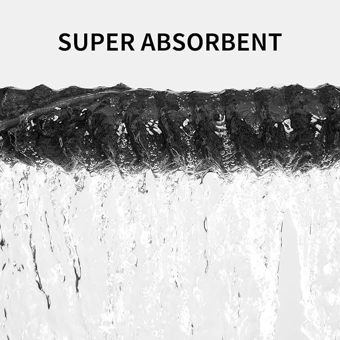 6-Piece Bath Towel Set(30"x60"), 2 Large Bath Towel Sheets, 2 Hand Towels and 2 Washcloths - Highly Absorbent Quick Dry Microfiber,Ultra Soft Towel Set for Bathroom (Charcoal Gray)