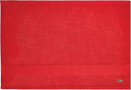 Lacoste Heritage 100% Supima Cotton Tub Mat, Formula One, 21" x 31" – Highly Absorbent & Quick Drying, Premium Super Soft Bath Towel, Bathroom Essential, Gift for All Occasions, Machine Washable