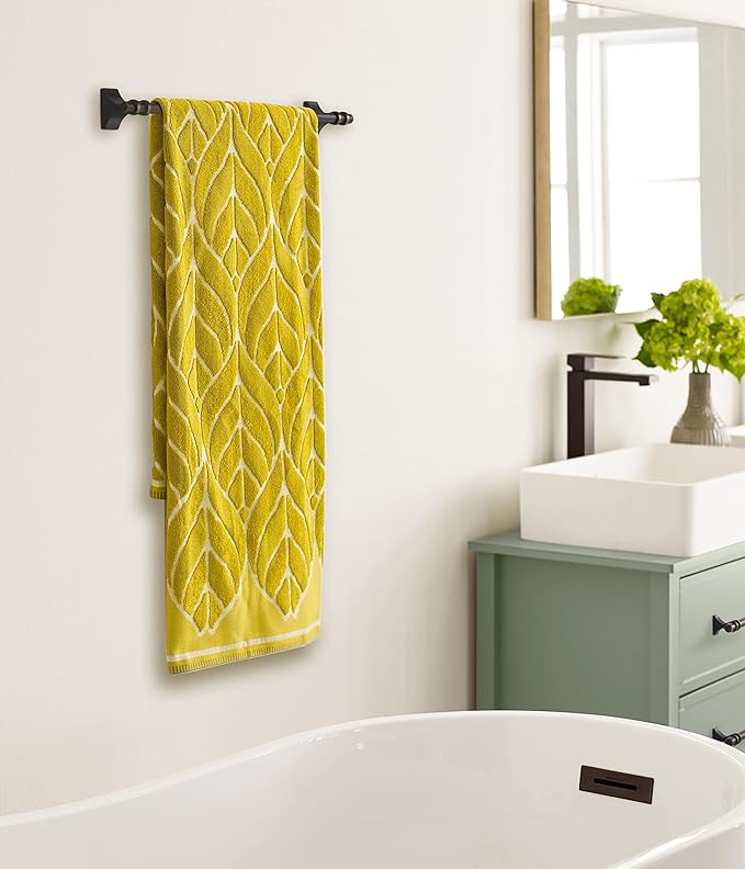 Amerock BH36053ORB | Oil Rubbed Bronze Towel Bar | 18 in (457 mm) Towel Rack | Davenport | Bathroom Towel Holder | Bathroom Hardware | Bath Accessories