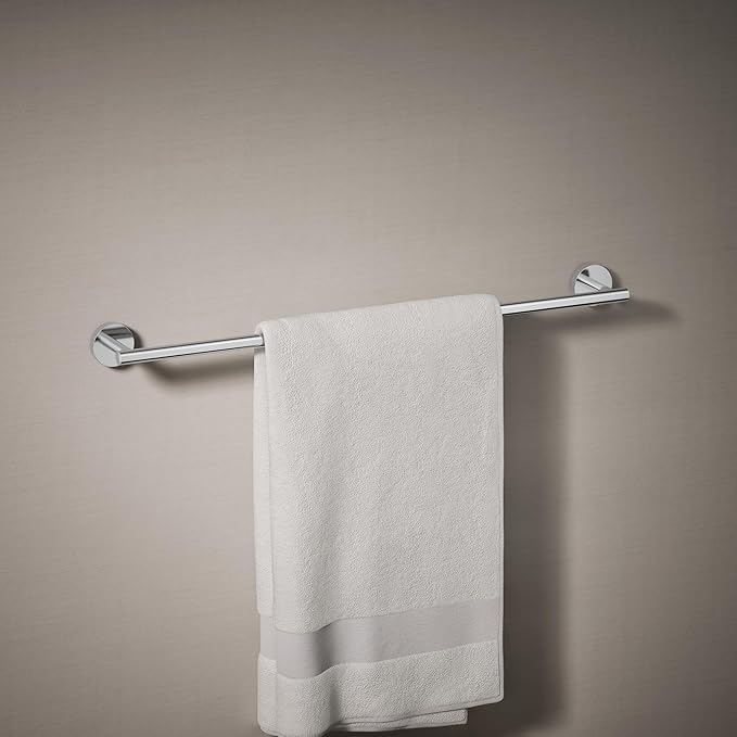 KOHLER K-27287-CP Elate® 24" Towel Bar, Minimalist Design, Premium Durable Metal, Corrosion Resistant, Polished Chrome