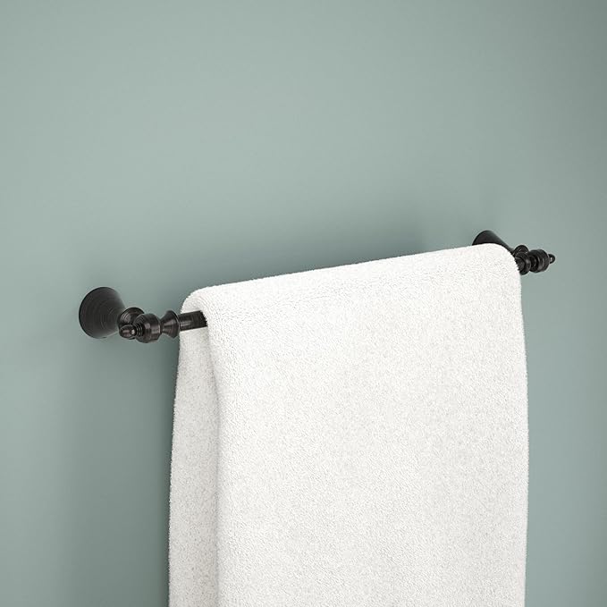 Delta Vessona (1-Pack) 18'' Towel Rack for Bathroom Venetian Bronze Towel Bar for Bathroom Wall Towel Holder Rod Wall Mounted VES18-VBR