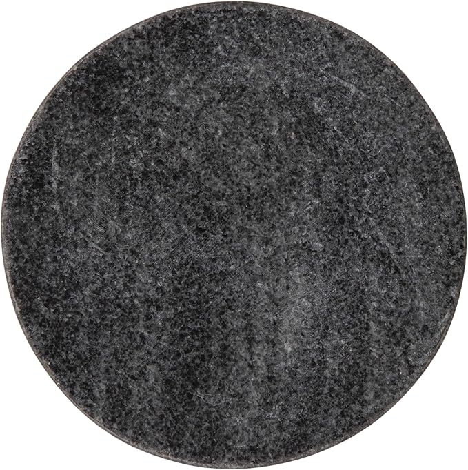 Creative Co-Op Marble Round Soapdish, Grey