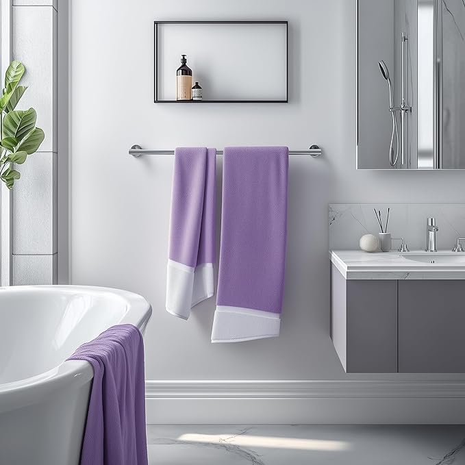 SEIDO Commercial Grade-304 Stainless Steel Towel Holder, 900mm/35.4-inch Total Length Bathroom Towel Bar for Bathroom, Hanging Space 850mm/33.5-inch Space-Saving Single Towel Rod, Brushed Nickel