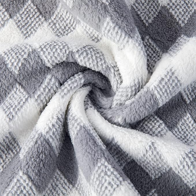 Gray Hand Towels Set 2 Pack-16“x31” Ultra Soft Microfibers Bathroom Towel Set Highly Absorbent Quick Dry Luxury Premium Towel Lightweight Cozy Durable Hand Towel Collection Hotel Spa Gym Kitchen