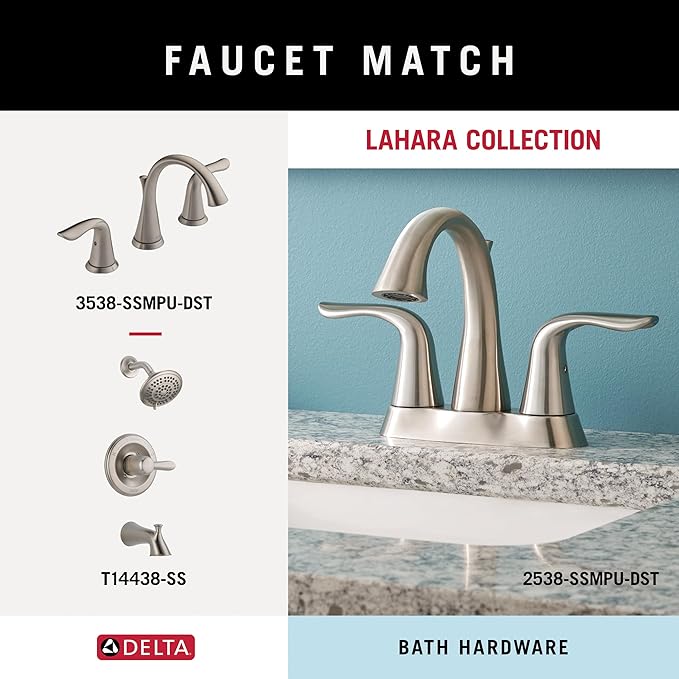 DELTA FAUCET 73824-SS Lahara Wall Mounted 24 in. Towel Bar in Brilliance Stainless Steel