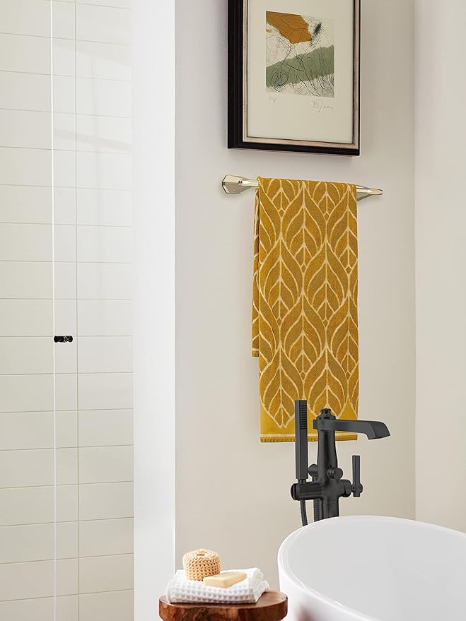 Amerock BH36043BBZ | Golden Champagne Towel Bar | 18 in (457 mm) Towel Rack | St. Vincent | Bathroom Towel Holder | Bathroom Hardware | Bath Accessories