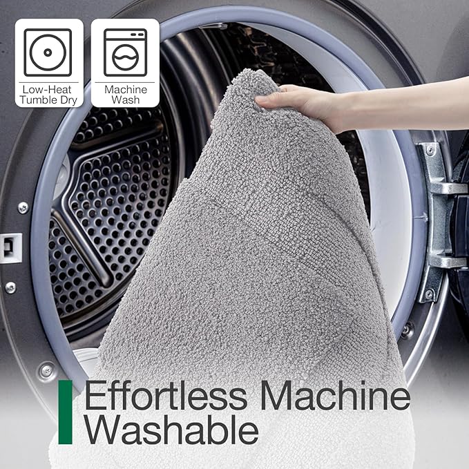 LUMI Ultra Soft Bathroom Rugs Non Slip with Rubber Backing, Absorbent Washable Bath Mat Quick Dry, Upgraded Premium Microfiber Plush Carpet for Bathtub and Shower Floor, Grey, 17x30