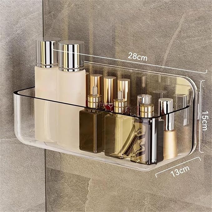 Wall Mounted Storage Organizers Wall Mounted Storage Shelf Adhesive Organizers Holder for Various Flat Surfaces Bathroom Shelf