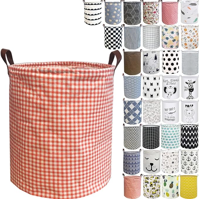 Collapsible Laundry Basket in Bedroom Waterproof Laundry Hamper in Bathroom Large Laundry Bag in College Dormitory Cloakroom Livingroom Nursery Toy Bin (Laundry Baskets-Bathroom-017)
