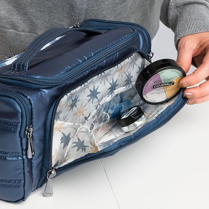 Lug Trolley Cosmetic Case, BUTTERFLY GREY