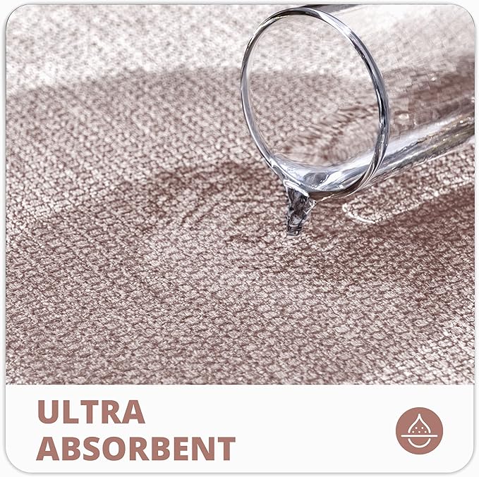 Bath Mat,Ultra Thin Bathroom Runner Rugs,Large Bath Mats for Bathroom,Quick Dry,Non-Slip,Machine Washable,Low Pile,Bath Rug,Shower Outside,Sink,Home Decor Accessories.Beige,3'x6'(36x72inch)
