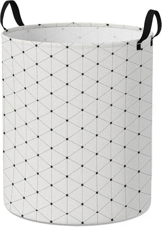 Laundry Hamper for Bedroom,Dirty Clothes Basket,Laundry Basket with Handles,Kids Girls Room Canvas Hamper Bag,Blankets,Towel,Toy Storage Organizer