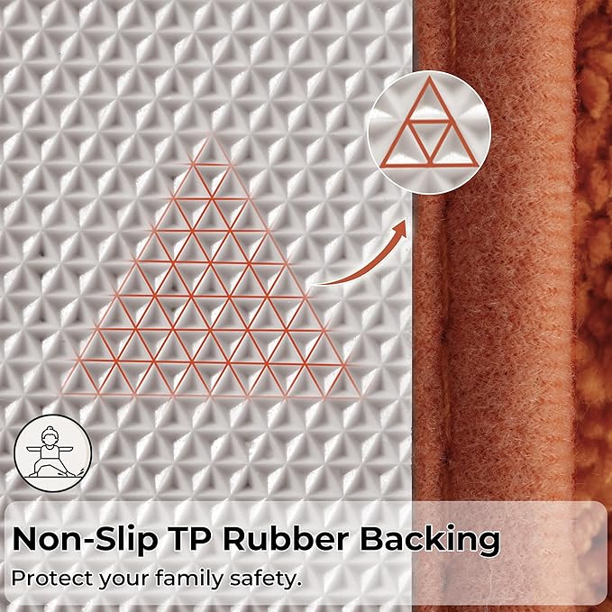GRANNY SAYS Bathroom Rugs Non Slip, 16" x 24", Bath Rugs for Bathroom Washable, Bath Mats for Floor, Microfiber Bath Mat for Tub, Absorbent Bath Rugs for Shower Room, Terracotta