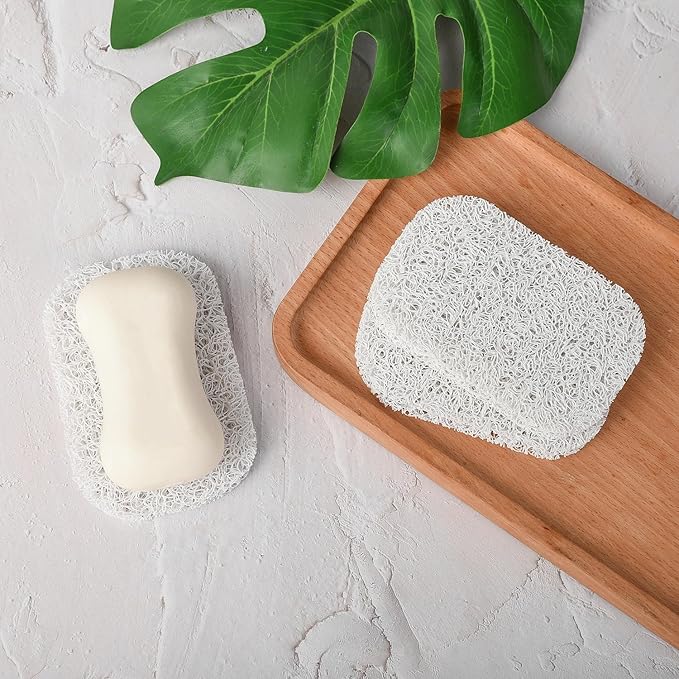 4PCS White Soap Holder PadBPA-Free Savers Pads for Soap Dish,Easy to Clean Soap Lifting Pads Suitable for Shower Kitchen Bathroom Bathroom Travel Hotel Cleaning Products