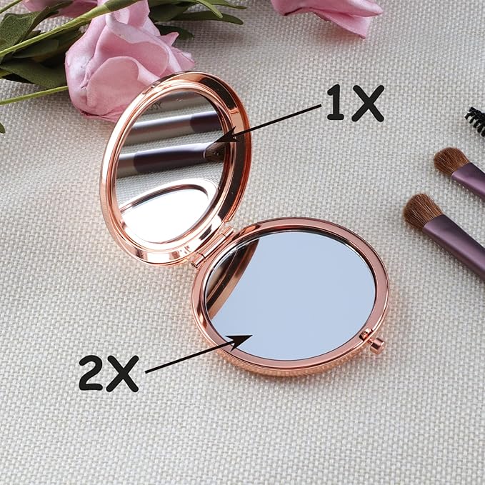 21st Birthday Gifts for Girls Rose Gold Compact Makeup Mirror Perfect 21st Birthday Gift for Her
