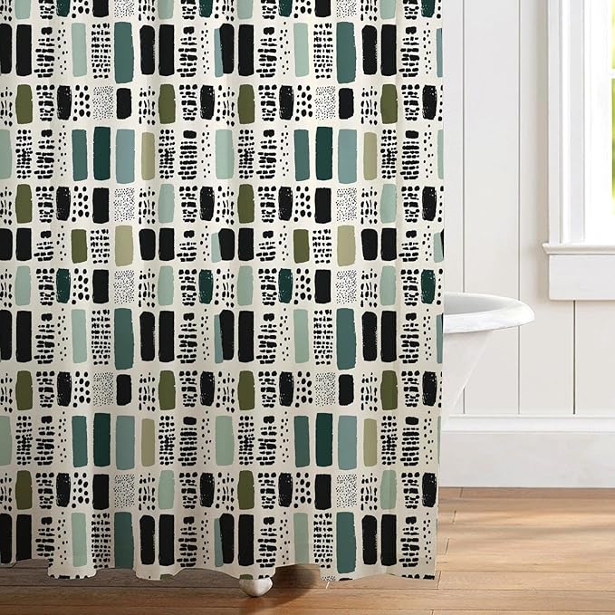 Sage Green Shower Curtains for Bathroom,72x78 in Long Boho Shower Curtain for Modern Aesthetic Bathroom Accessories,Funny Waterproof Polyester Sage Bath Decor