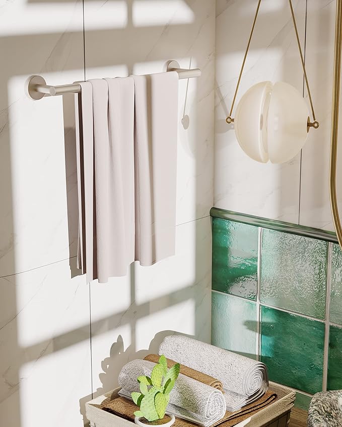 RARXTR 18 Inches Brushed Grey Towel Bar for Bathroom Kitchen Hand Towel Holder Dish Cloths Hanger SUS304 Stainless Steel RUSTPROOF Wall Mount (Brushed Grey 18-inch)