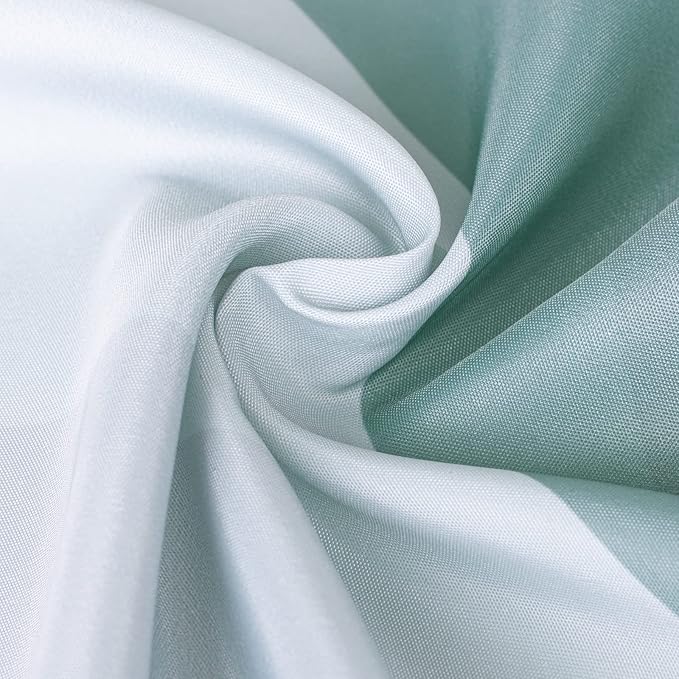 Sunlit Designer Extra Long Shower Curtain, Popular Shower Curtain, Ombre Dark Green Fabric Shower Curtains for Bathroom Decor, Contemporary Bathroom Curtains