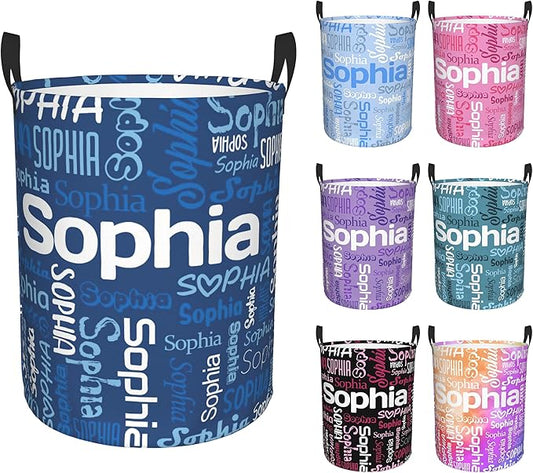 Personalized Laundry Hamper with name, Customizable Name Laundry Basket, Custom Laundry Hamper with Name, Customized clothes hampers with Handles Gifts for Men Women