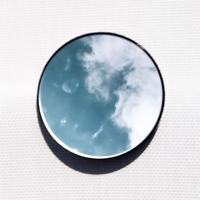 12X Magnifying Makeup Mirror with Suction Cups, Portable 6 Inch Travel Mirror for Makeup, Tweezing, and Skincare