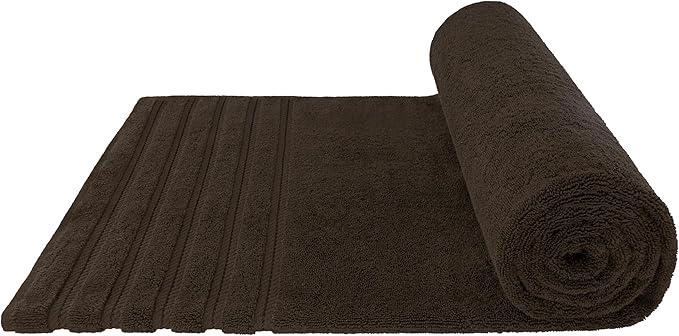 American Soft Linen 35x70 Jumbo Large Bath Towel, 600 GSM 100% Cotton Turkish Bath Sheet, Oversized Luxury Bath Towel for Bathroom Beach and Pool, Brown