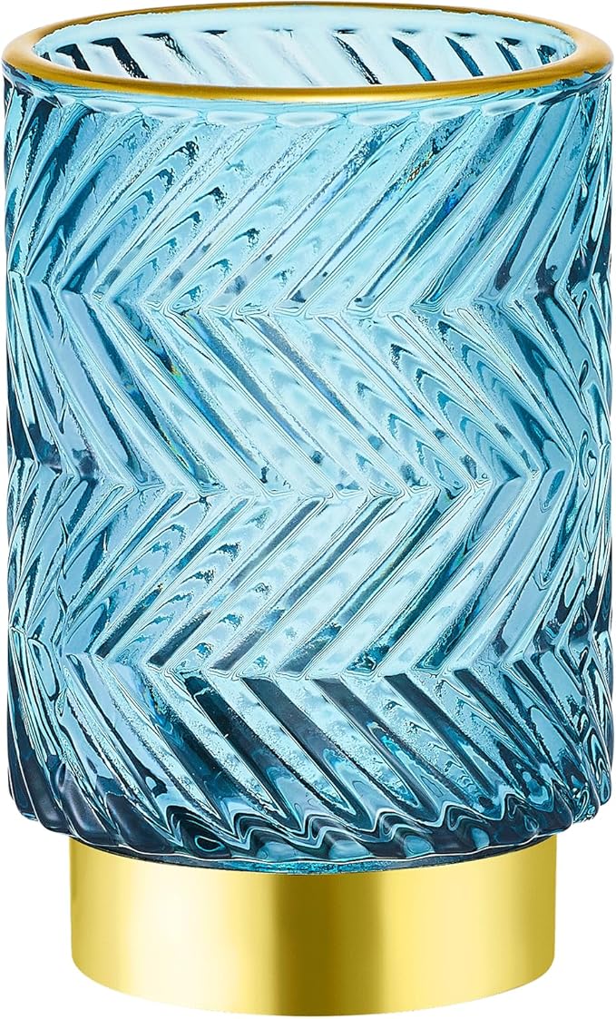 Makeup Brush Holder Organizer,Toothbrush Holders,Desk Pen Pencil Holder,Multifunctional Vintage Glass Brush Cup???A40-3-US???