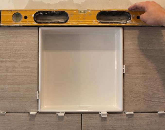 Sanitary CleanLine One Compartment Recessed Niche Tile Shampoo