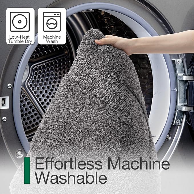 LUMI Large Ultra Soft Bathroom Rugs Non Slip with Rubber Backing, Absorbent Washable Bath Mat Quick Dry, Upgraded Premium Microfiber Plush Carpet for Bathtub and Shower Floor, Dark Grey, 24x43