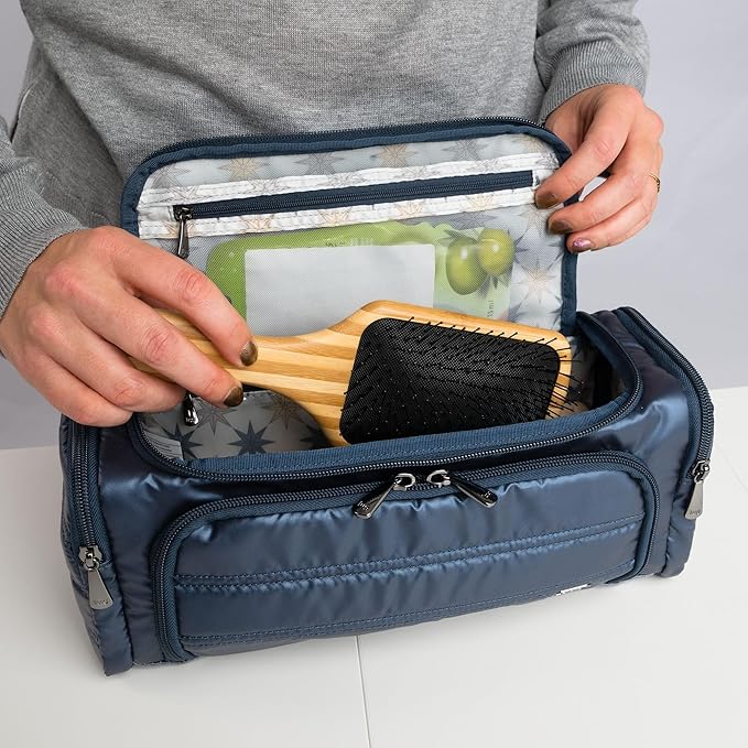 Lug Trolley Cosmetic Case, BUTTERFLY GREY