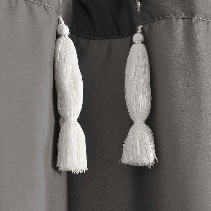 Lush Decor Boho Medallion Shower Curtain Single 72" W x 72" L Dark Gray - Boho Shower Curtains for Bathroom Decor - Gray Bathroom Curtain