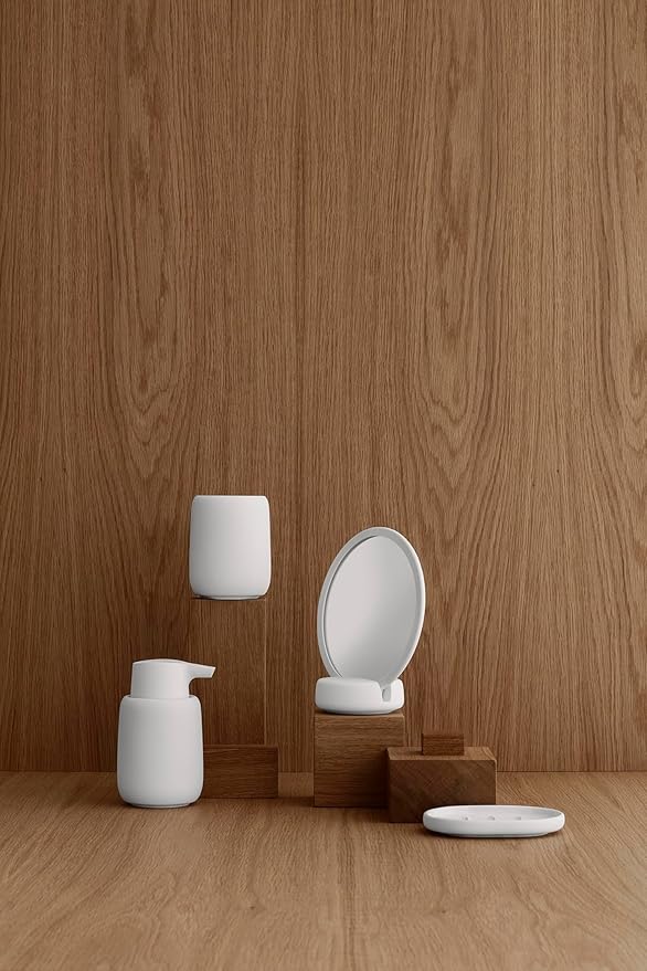 Blomus Sono 66279 Cosmetic Mirror Bathroom Mirror Ceramic White