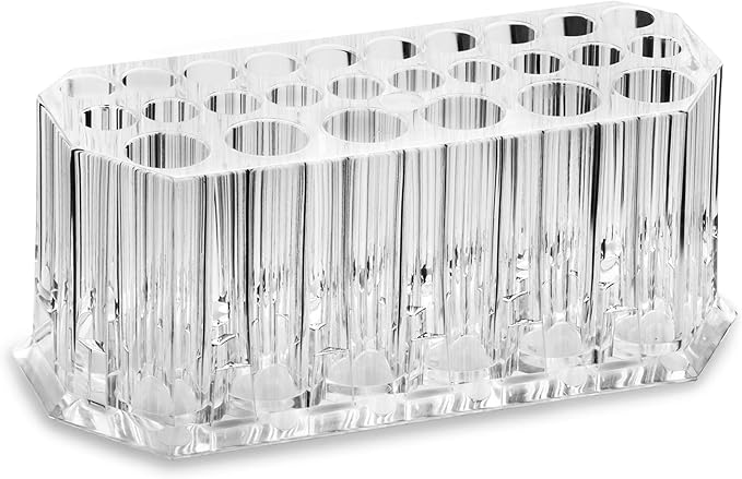 BY ALEGORY Acrylic Nail Art Tool Organizer Storage for Storing Pro Beauty Finger Nailcare Art Kit Tools Makeup Display Case Refillable Container Holder Organization