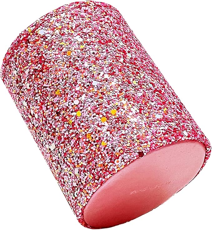 Bling Sequins Makeup Brush Holder, Cute Glitter Vanity Decor Organizer, Cosmetic Brushes Comb Pen Storage Holders Cup (Pink)