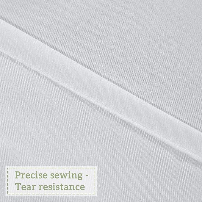 Victorian Ruffle Shower Curtain, Ruched Microfiber Vintage Handcrafted Bow Tie Bath Curtain for Master Bathroom, with 12 Buttonholes, 72" W x 72" H, White (LQ-10)