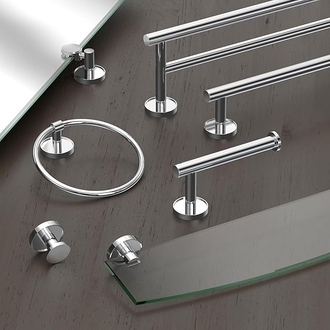 Gatco 5556 Sky Glass Shelf, Chrome