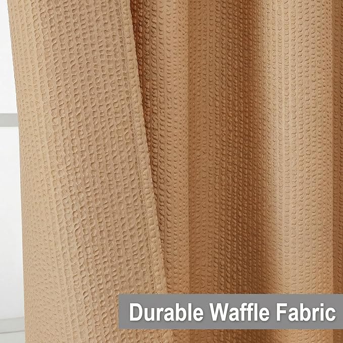 OVZME Berry Cute Shower Curtain, Embossed Textured Fabric Shower Curtain for Bathroom - Soft Cloth & Hotel Spa Luxury, Water Repellent, Machine Washable Shower Curtain, 72X72, Coral