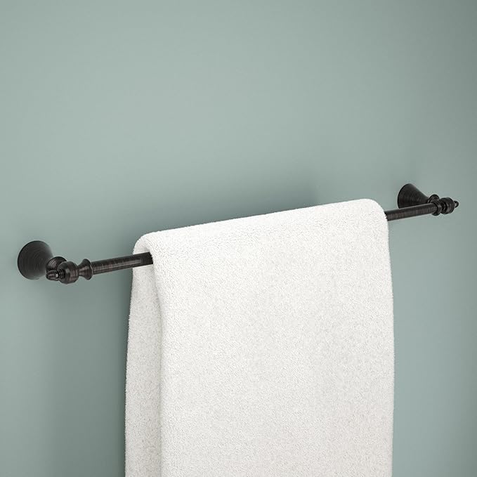 Delta Vessona (1-Pack) 24'' Towel Rack for Bathroom Venetian Bronze Towel Bar for Bathroom Wall Towel Holder Rod Wall Mounted VES24-VBR