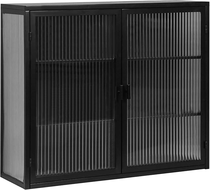 Medicine Cabinet,Medicine Cabinets for Bathroom with Mirror Doors Shelf,Bathroom Cabinet Wall Mounted Wooden Bathroom Storage Cabinet Bathroom Cabinet Kitchen (Black3)